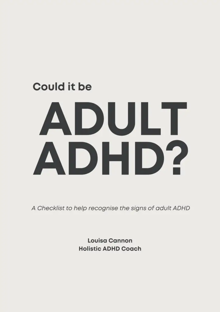 Free adult ADHD checklist