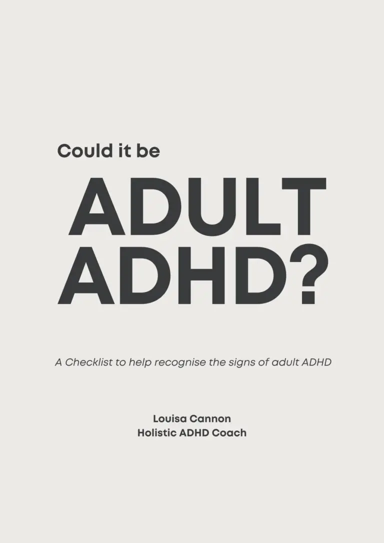 Free adult ADHD checklist