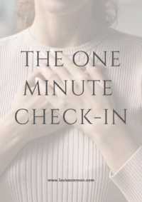 The One Minute Check-in