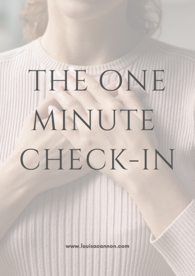 The One Minute Check-in